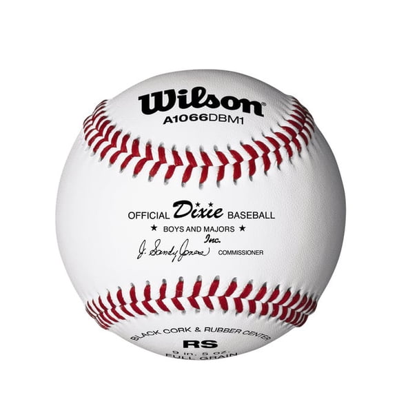 Wilson A1066 League Series Dixie Baseballs- White, 1 Dozen Balls