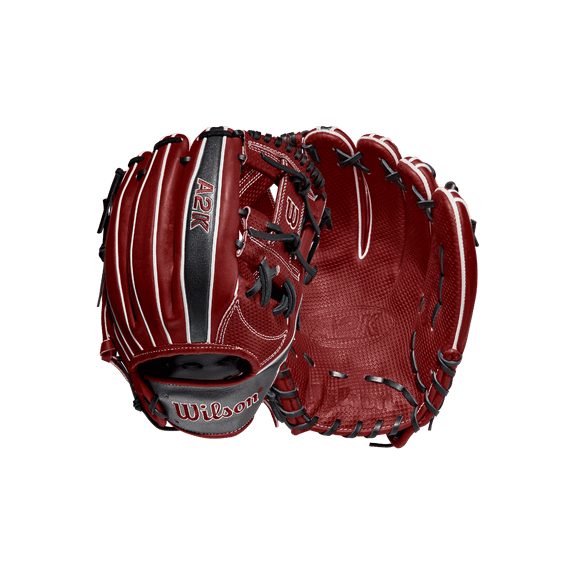 Wilson A2k Spin Control 1787 11.75" Baseball Glove (Wbw1004101175) H Web Red/Black 11.75 Right Hand