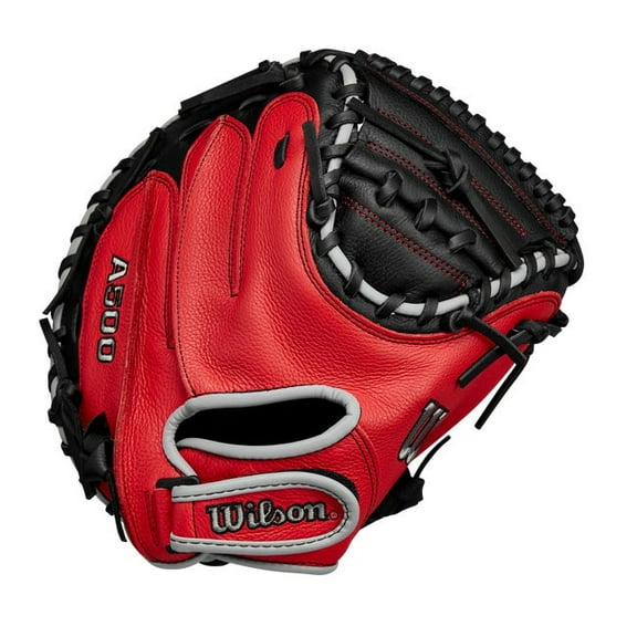 Wilson Youth A500 32" Baseball Catcher's Glove Black/Red 32
