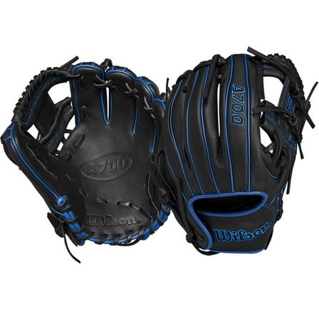 Wilson A700 11.25" Baseball Glove (WBW1014261125) Black/Royal 11.25
