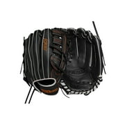Wilson A700 12.5" Outfield Baseball Glove - Black/Silver/Orange, Right Hand Throw