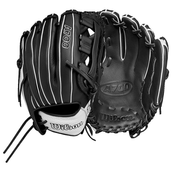 Wilson A700 12" Fastpitch Glove Black/White 12