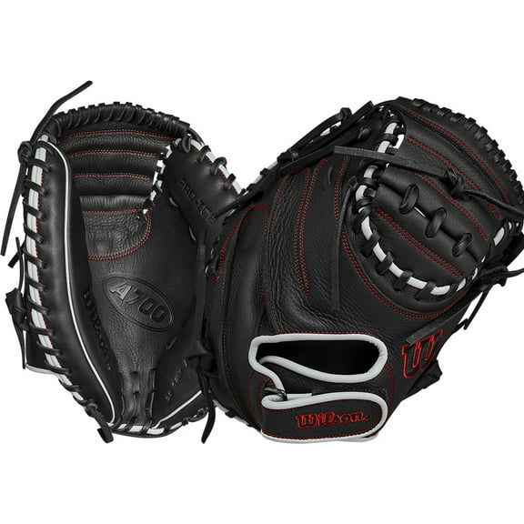 Wilson A700 32.5" Catcher Mitt (WBW101432325) Black 32.5