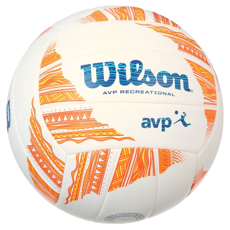 Wilson AVP Modern Volleyball, Official Size, Orange, Butyl Rubber