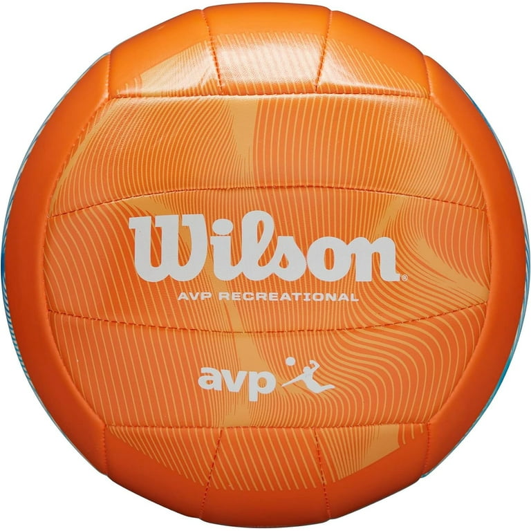 Wilson AVP Movement Official Beach Volleyball, Orange/Blue, Pro