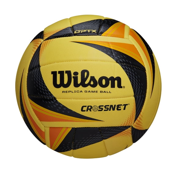 Wilson AVP OPTX Replica Volleyball - Yellow/Black, Official Size