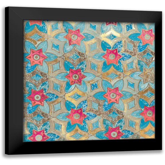 Wilson, Aimee 12x12 Black Modern Framed Museum Art Print Titled - Boho Tile I