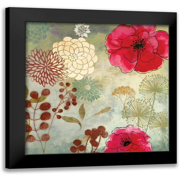 Wilson, Aimee 12x12 Black Modern Framed Museum Art Print Titled - In the Garden II
