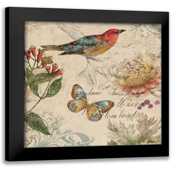 Wilson, Aimee 12x12 Black Modern Framed Museum Art Print Titled - Natures Rhapsody II