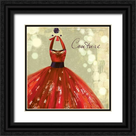 Wilson, Aimee 12x12 Black Ornate Wood Framed with Double Matting Museum Art Print Titled - Couture - Mini