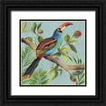 thumbnail image 1 of Wilson, Aimee 12x12 Black Ornate Wood Framed with Double Matting Museum Art Print Titled - Paradise Toucan I, 1 of 4