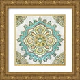 thumbnail image 1 of Wilson, Aimee 12x12 Gold Ornate Wood Framed with Double Matting Museum Art Print Titled - Medalion Inka, 1 of 4