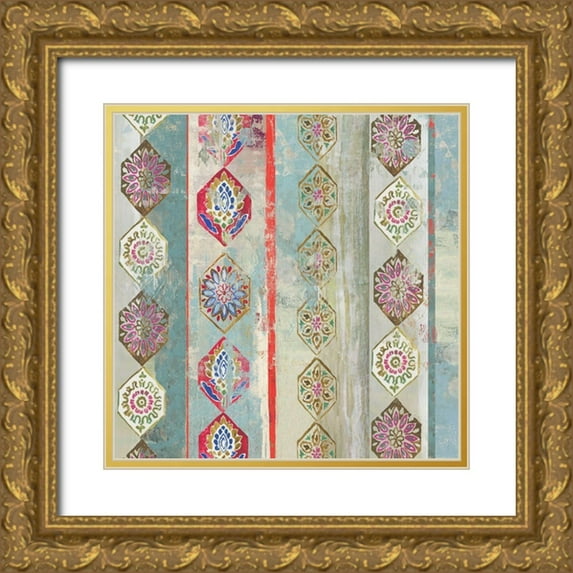 Wilson, Aimee 12x12 Gold Ornate Wood Framed with Double Matting Museum Art Print Titled - Painted Wood I