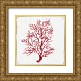 thumbnail image 1 of Wilson, Aimee 12x12 Gold Ornate Wood Framed with Double Matting Museum Art Print Titled - Red Coral III, 1 of 4