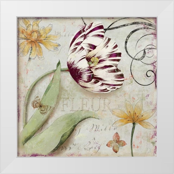 Wilson, Aimee 12x12 White Modern Wood Framed Museum Art Print Titled - Tulipa I