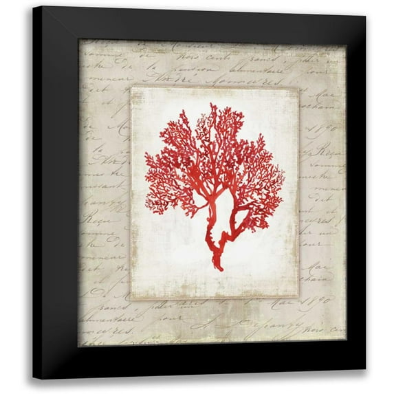 Wilson, Aimee 12x14 Black Modern Framed Museum Art Print Titled - Red Coral II