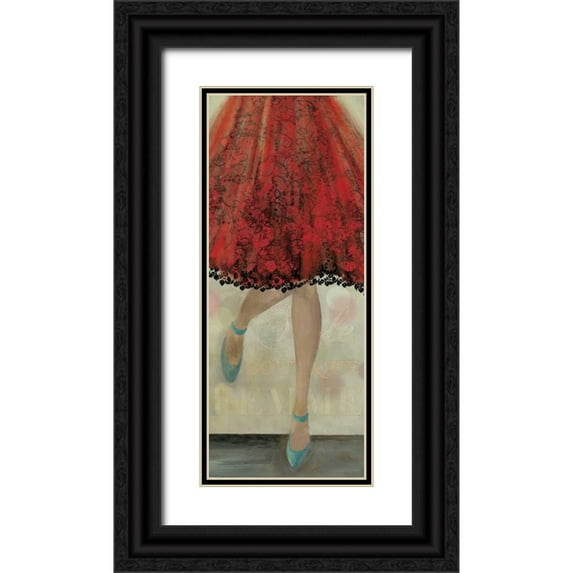 Wilson, Aimee 12x24 Black Ornate Wood Framed with Double Matting Museum Art Print Titled - Lets Dance II