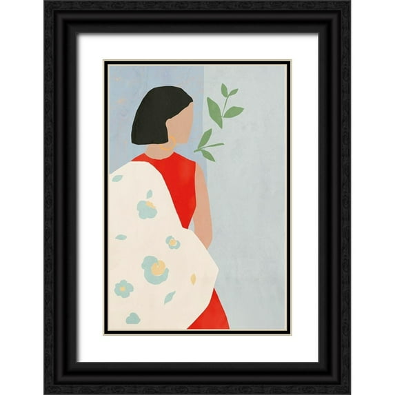 Wilson, Aimee 13x18 Black Ornate Wood Framed with Double Matting Museum Art Print Titled - Margarita
