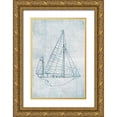 thumbnail image 1 of Wilson, Aimee 13x18 Gold Ornate Wood Framed with Double Matting Museum Art Print Titled - Danielas Sailboat I, 1 of 4
