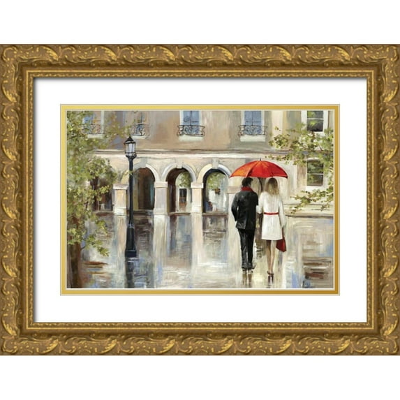 Wilson, Aimee 14x11 Gold Ornate Wood Framed with Double Matting Museum Art Print Titled - Rendezvous