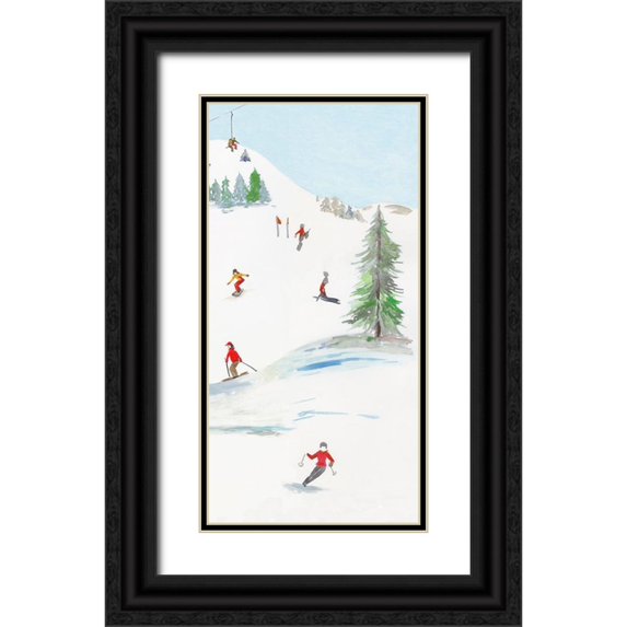 Wilson, Aimee 14x24 Black Ornate Wood Framed with Double Matting Museum Art Print Titled - Blue Mountain III