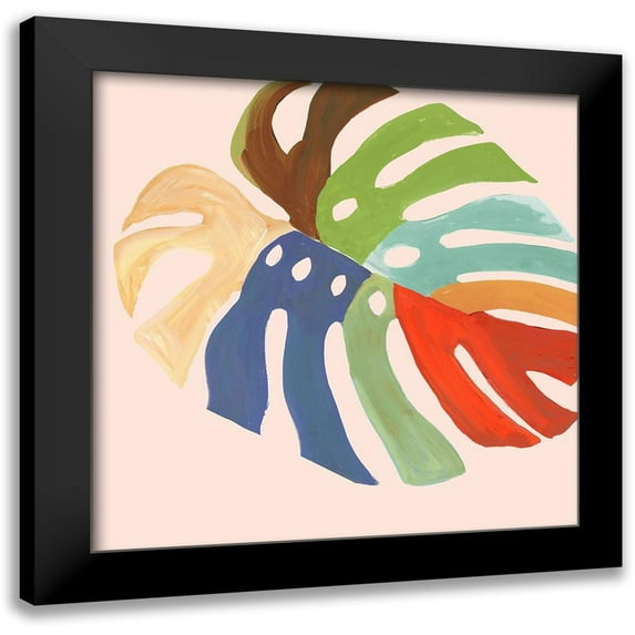 Wilson, Aimee 15x15 Black Modern Framed Museum Art Print Titled - Rainbow Fern II