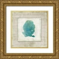 thumbnail image 1 of Wilson, Aimee 15x15 Gold Ornate Wood Framed with Double Matting Museum Art Print Titled - Chambray Coral II, 1 of 4