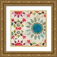 thumbnail image 1 of Wilson, Aimee 15x15 Gold Ornate Wood Framed with Double Matting Museum Art Print Titled - Folky III, 1 of 4