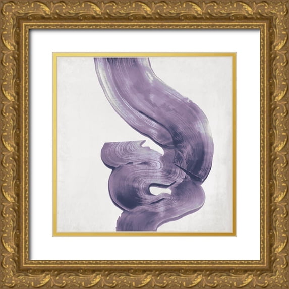 Wilson, Aimee 15x15 Gold Ornate Wood Framed with Double Matting Museum Art Print Titled - Outside II Lavender Version