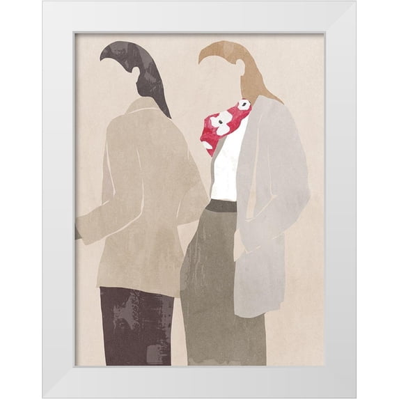 Wilson, Aimee 15x18 White Modern Wood Framed Museum Art Print Titled - Woman in Scarf I