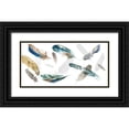 thumbnail image 1 of Wilson, Aimee 18x11 Black Ornate Wood Framed with Double Matting Museum Art Print Titled - Feathery I, 1 of 4
