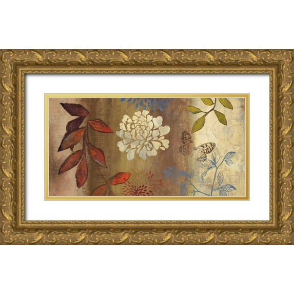 Wilson, Aimee 18x11 Gold Ornate Wood Framed with Double Matting Museum Art Print Titled - Natura I