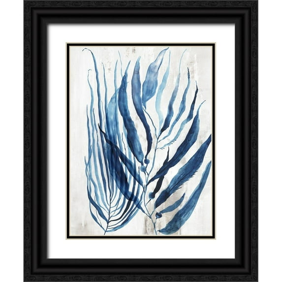 Wilson, Aimee 19x24 Black Ornate Wood Framed with Double Matting Museum Art Print Titled - Coral Plant II