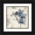 thumbnail image 1 of Wilson, Aimee 20x20 Black Ornate Wood Framed with Double Matting Museum Art Print Titled - Blushing Blue II - Mini, 1 of 4