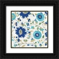 thumbnail image 1 of Wilson, Aimee 20x20 Black Ornate Wood Framed with Double Matting Museum Art Print Titled - Garden of Delight I, 1 of 4