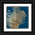 thumbnail image 1 of Wilson, Aimee 20x20 Black Ornate Wood Framed with Double Matting Museum Art Print Titled - Gold Coral I, 1 of 4
