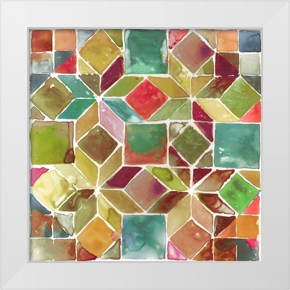 Wilson, Aimee 20x20 White Modern Wood Framed Museum Art Print Titled - Tessellation II
