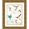 thumbnail image 1 of Wilson, Aimee 25x32 Gold Ornate Wood Framed with Double Matting Museum Art Print Titled - Humming I, 1 of 4
