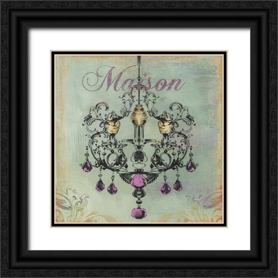 Wilson, Aimee 26x26 Black Ornate Wood Framed with Double Matting Museum Art Print Titled - Maison - Mini