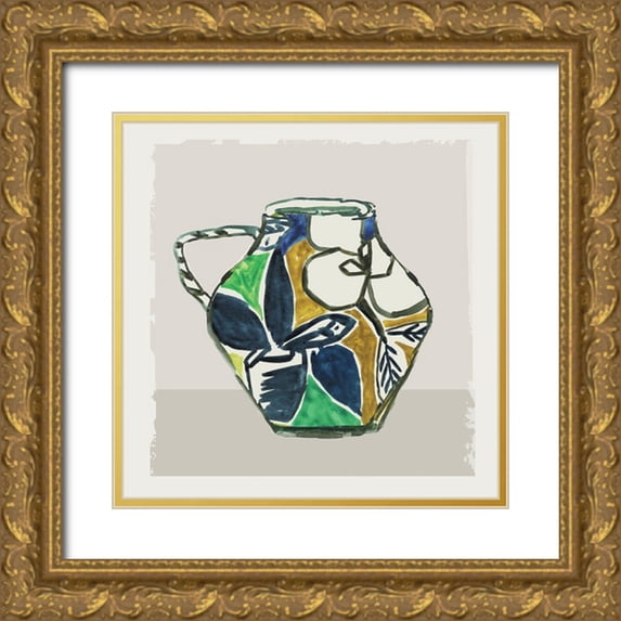 Wilson, Aimee 26x26 Gold Ornate Wood Framed with Double Matting Museum Art Print Titled - Picasso Vase II
