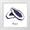 thumbnail image 1 of Wilson, Aimee 26x26 White Modern Wood Framed Museum Art Print Titled - Indigo Papaya, 1 of 4