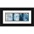 thumbnail image 1 of Wilson, Aimee 32x13 Black Ornate Wood Framed with Double Matting Museum Art Print Titled - Shibori Patchwork I, 1 of 4