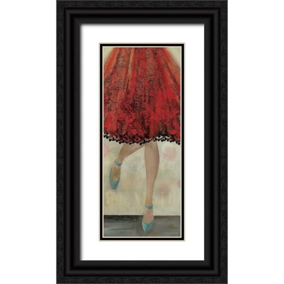 Wilson, Aimee 8x14 Black Ornate Wood Framed with Double Matting Museum Art Print Titled - Lets Dance II