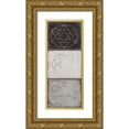 thumbnail image 1 of Wilson, Aimee 8x14 Gold Ornate Wood Framed with Double Matting Museum Art Print Titled - Black Tiles I, 1 of 4