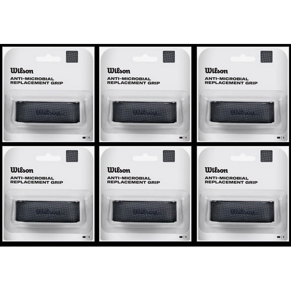 Wilson Anti-Microbial Replacement Grip - Box of 6 (Black)