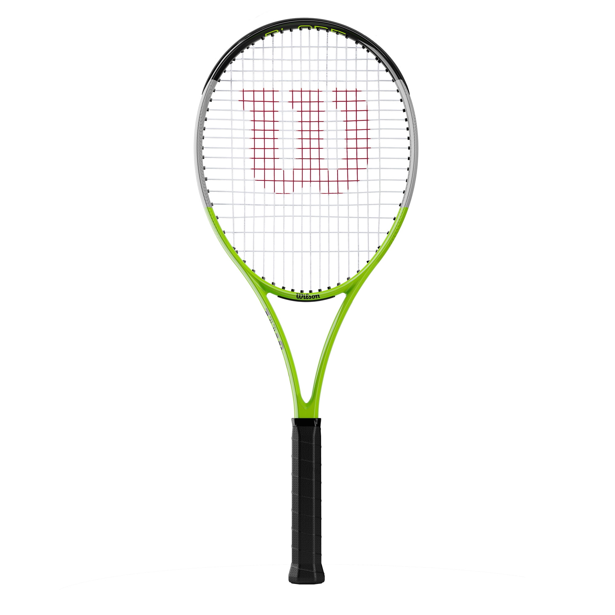 Wilson Blade Feel RXT 105 Adult Tennis Racket - Green/Grey, Grip Size 3 - 4 3/8", 11.04oz Strung