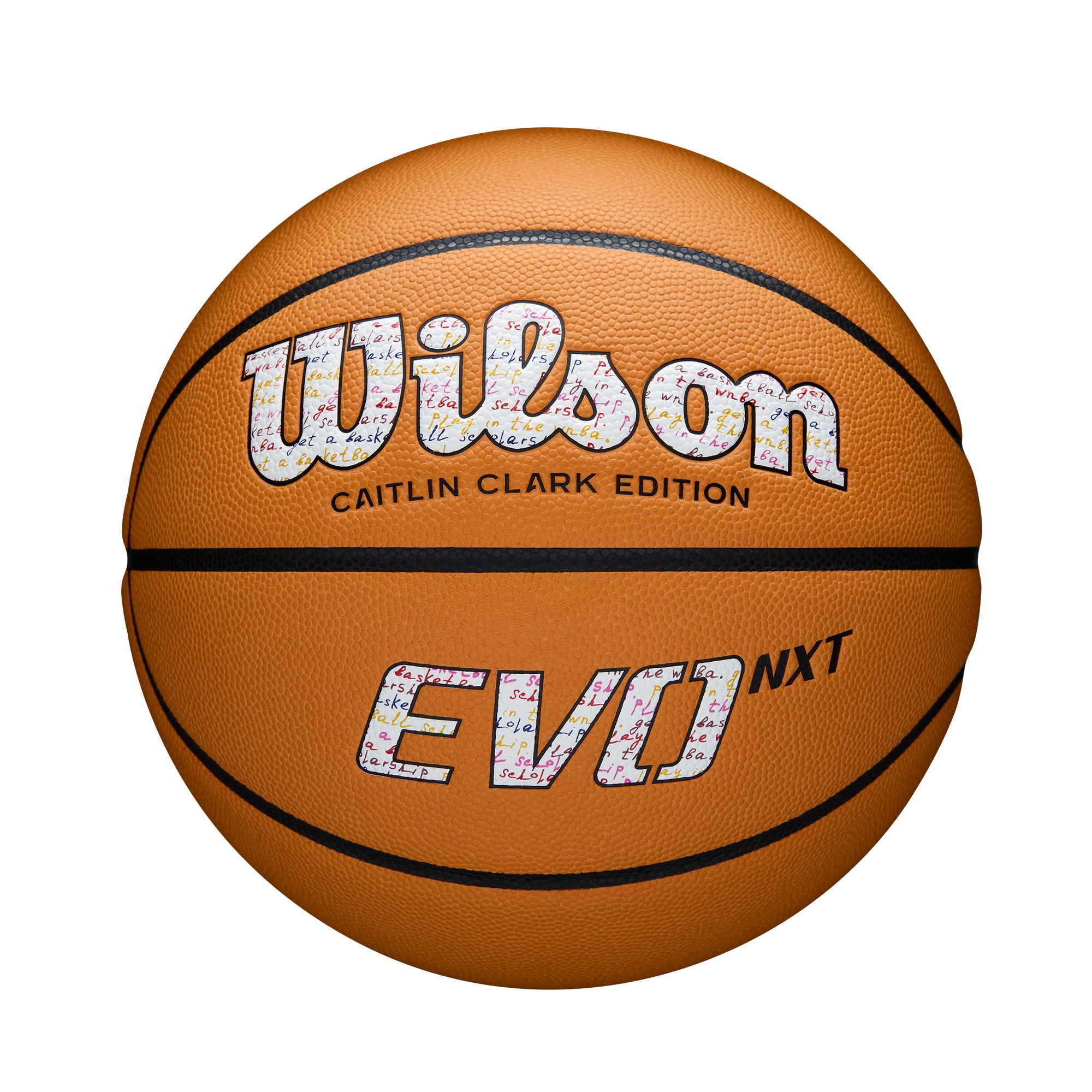 Wilson Caitlin Clark EVO NXT 3951 Indoor Game Basketball - Orange, Size 6 - 28.5"