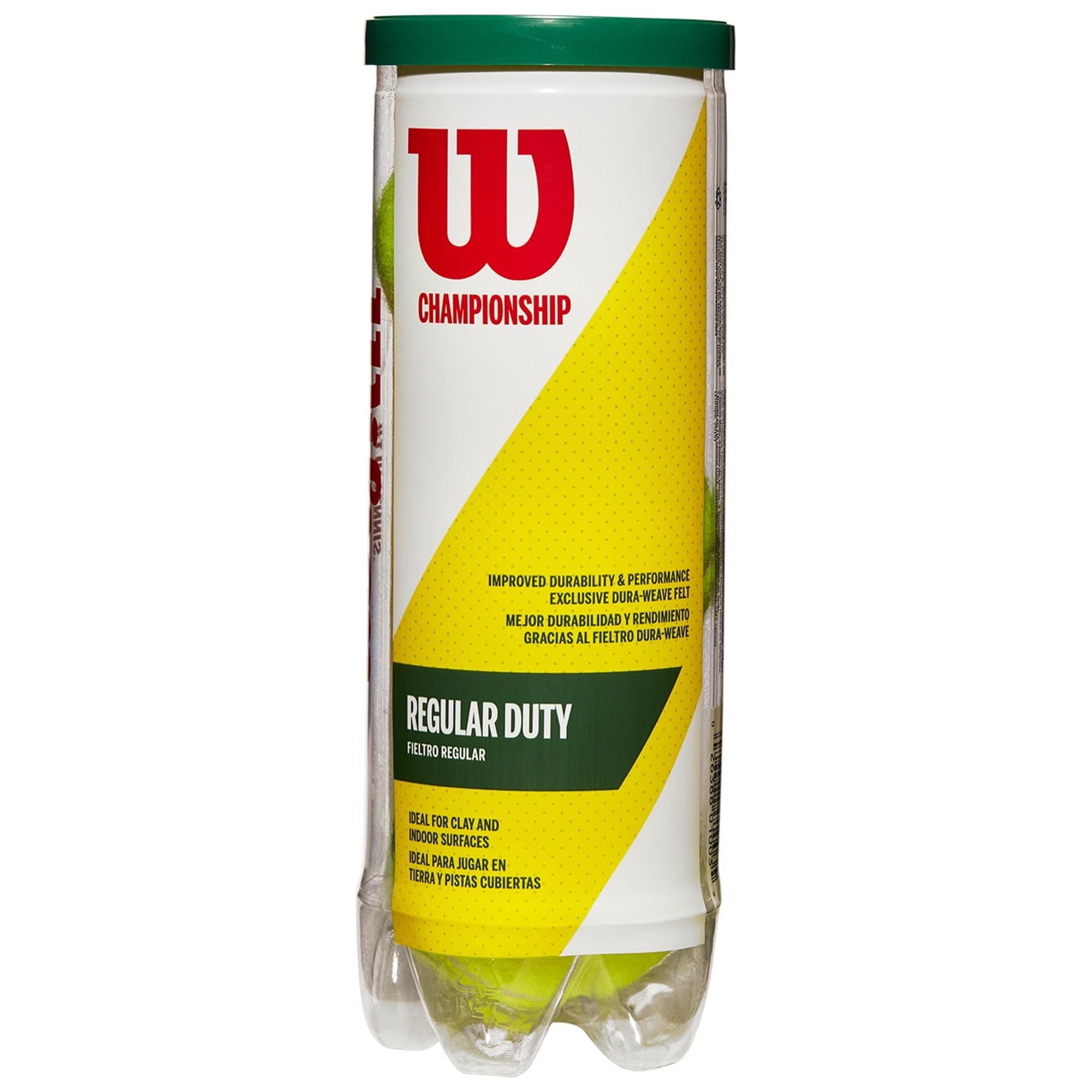 Wilson Championship RD Regular Duty Tennis Balls, 3 Ball Can