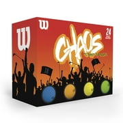 Wilson Chaos Golf Ball, Multi-Color - 24-Pack
