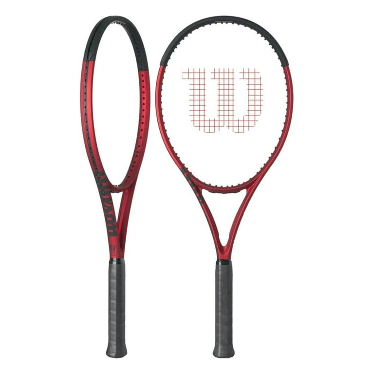 Wilson Clash v2.0 100 Tennis Racquet, Red, 4.5